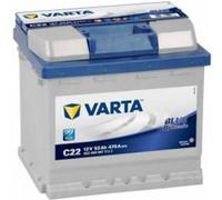 Varta Autobatterie Blue Dynamic C22 12 V 52 Ah ETN 552 400 047 T1 Zellanlegung 0 (552400047 3132)
