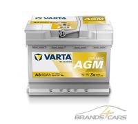 VARTA AUTOBATTERIE DYNAMIC AGM 60Ah STARTERBATTERIE 680A A8