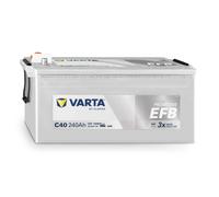 VARTA Starterbatterie PROMOTIVE EFB 12 V, 240 Ah, 1200 A 12V 240Ah 1.200A für RENAULT TRUCKS DAF MERCEDES-BENZ MAN VOLVO 740500120K182