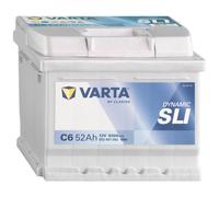 VARTA C6 Autobatterie, 52Ah 12V, Dynamic SLI, 552401052