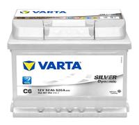 Varta C6 Starterbatterie Silver Dynamic 12 Volt 52 AH 520 A (EN)