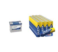 Varta D24 Blue Dynamic Starterbatterie für Passenger Car & Batterien AA, Industrial Pro, Alkaline Batterie, 1,5V