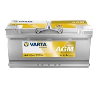 VARTA Starterbatterie DYNAMIC AGM 12 V, 105 Ah, 950 A 12V 105Ah 950A für HYUNDAI VW FIAT AUDI CITROËN IVECO MERCEDES-BENZ PORSCHE VOLVO OPEL BMW NISSA