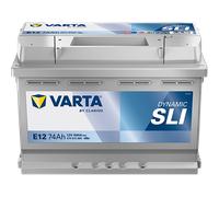 VARTA Dynamic SLI E12 Autobatterien 574013068K262, E12, 12 V, 74 Ah, 680 A