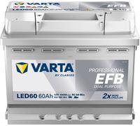 VARTA Professional EFB LED60 Autobatterien 932060064K312, LED 60, 12 V, 60 Ah, 640 A