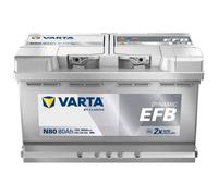 Varta N80 Starterbatterie Blue Dynamic EFB 12 V 80 Ah 800 A