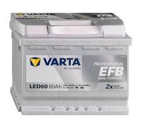 VARTA Professional EFB LED60 Autobatterien 932060064K312, LED 60, 12 V, 60 Ah, 640 A