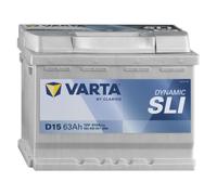 VARTA Silver Dynamic Autobatterie, D15, 63 Ah, 610 A