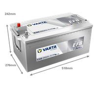 VARTA Starterbatterie 740500120k182 12V 68Ah 1200A für DAF Volvo Mercedes RENAULT TRUCKS MAN