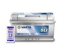 Varta Starterbatterie DYNAMIC SLI 100Ah 830A H3 + Pol-Fett [Hersteller-Nr. 600402083K262] für Vauxhall, Porsche, Kia, Chevrolet, Bugatti, Renault Truc