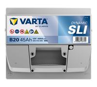 VARTA B20 Dynamic SLI Autobatterie 12V 45Ah 545413040