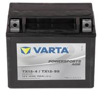 Varta Powersports Motorradbatterie AGM YTX12-4/YTX12-BS