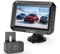 VASTEND Rückfahrkamera Kabellos 5“, 1080P Nachtsicht Monitor Auto Rückfahrkamera Funk, 150° Weitwinkel IP69 wasserdichte Kabelloses Rückfahrkameras System für Wohnwagen, LKW, PKW, SUV, Pickups(VE-5A)