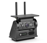 VASTEND Rückfahrkamera Kabellos Solar, Magnetische Rückfahrkamera Funk mit 10000mAh Akk, Unterstützung 4 Kameras, Drahtlose Kamera für Wohnwagen, LKW, Auto, Wohnmobil, VS-7B