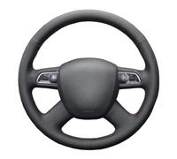 VBCXGV Handgenähte Lenkradabdeckung aus Leder für Audi A3 2006-2013 A8 S8 2006-2010 Q5 2008-2012 Q7 2005 2006-2011