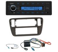 VDO AUX 1DIN MP3 USB Autoradio für Seat Mii Skoda CitiGo 2011-2016 schwarz