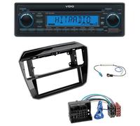 VDO AUX MP3 1DIN CD USB Autoradio für Seat Mii Skoda CitiGo 2020-2021 piano blac