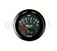 VDO Öldruckanzeige Druckanzeiger elektr. Motoröl 0-5 bar 12 Volt Ø 52 mm