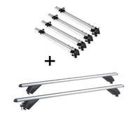 VDP 4X Fahrradträger Bike Pro + Alu Dachträger RB003 kompatibel mit für Opel Insignia Kombi (5Türer) 2009-2017