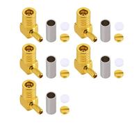 Vecys SMB Stecker Löten SMB Buchse rechtwinkliger Adapter 5 Stück Löten RG174 RG316 Kabel für Kabel DAB Antennen Car Digital Radios