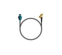 Vecys SMB Weiblich Rechtwinklig zu Fakra Z Männlich Kabel 30CM/11.8IN Verlängerungskabel Fakra Z Stecker auf SMB Buchse Rechtwinkliges Antennenadapterkabel RG174 für DAB + FM Universal-GPS-Antennen