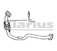 VEGAZ Abgasrohr tr153 vorne für TOYOTA