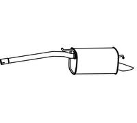 Endschalldämpfer für VW CADDY VEGAZ VS-542