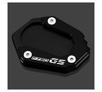Velospeed Kompatibel mit BMW F750GS 2018-2023 Motorradzubehör CNC Aluminium Kickstand Pad Fuß Seitenständer Vergrößern Erweiterung Pad f750 gs f 750 gs Zubehör (schwarz)