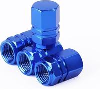 Ventildeckel für Autos - 4 Stück, Korrosionsschutz Langlebig Ventilschutz Dichtung Ventilkappen Compatible with V-W T ROC 2017-2020 2021 2022 2023 2024 2025 A1 A2.,C