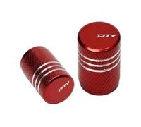 Ventileinsatzkappen Für Yamaha Tricity 125 155 300 Zubehör Motorrad CNC Aluminium Reifen Ventil Air Port Stem Abdeckung Kappe(Rosso)