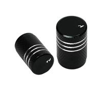 Ventileinsatzkappen Für Yamaha Tricity 125 155 300 Zubehör Motorrad CNC Aluminium Reifen Ventil Air Port Stem Abdeckung Kappe(Nero)