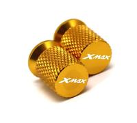 Ventileinsatzkappen Für Yamaha Xmax 300 400 125 150 XMAX300 XMAX400 XMAX125 XMAX150 Motorrad Zubehör Rad Reifen Ventil Kappen CNC Luftdichte Abdeckungen(Gold)