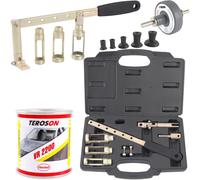 Ventilfederspanner-Satz + Ventilschleifpaste mit Bohrmaschinenaufsatz