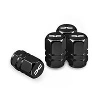 Ventilkappen für Autoreifen, korrosionsbeständig, für Dacia Duster Spring Logan, Sandero, Jogger, Lodgy, auslaufsicher, Staubschaft, Premium mit Dichtungsgummi, 4 Stück