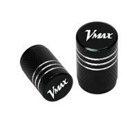 Ventilkappenteile Für Yamaha VMAX 1200 1700 V-MAX V MAX Zubehör Motorrad CNC Aluminium Reifen Ventil Air Port Stem Abdeckung Caps(Nero)