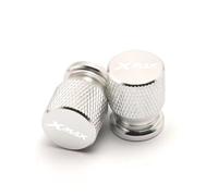 Ventilkappenteile Für Yamaha Xmax 300 400 250 125 XMAX300 XMAX400 XMAX250 XMAX125 Motorrad Zubehör Rad Reifen Ventil Kappen CNC Luftdichte Abdeckungen(Silver)