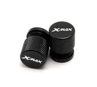 Ventilkappenteile Für Yamaha Xmax 300 400 250 125 XMAX300 XMAX400 XMAX250 XMAX125 Motorrad Zubehör Rad Reifen Ventil Kappen CNC Luftdichte Abdeckungen(Nero)