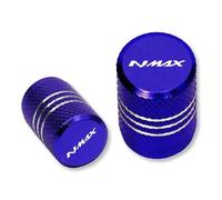 Ventilkappenteile Motorrad Reifenventil Abdeckkappe Für Yamaha NMAX155 NMAX125 XMAX300 XMAX400 Xmax 300 400 125 150(Blu)