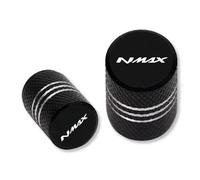 Ventilkappenteile Motorrad Reifenventil Abdeckkappe Für Yamaha NMAX155 NMAX125 XMAX300 XMAX400 Xmax 300 400 125 150(Nero)