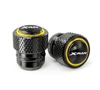 Ventilkappenteile Motorrad Reifenventil Abdeckkappe Für Yamaha Xmax 300 400 250 125 XMAX300 XMAX400 XMAX250 XMAX125(Yellow)