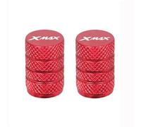 Ventilkappenteile Motorrad-Reifenventil, CNC-Aluminium-Reifen-Luftanschluss-Vorbau-Abdeckkappe, Zubehör Für Yamaha Xmax 125 250 300 400, Ganzjährig(Rosso)