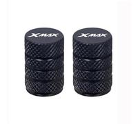 Ventilkappenteile Motorrad-Reifenventil, CNC-Aluminium-Reifen-Luftanschluss-Vorbau-Abdeckkappe, Zubehör Für Yamaha Xmax 125 250 300 400, Ganzjährig(Nero)