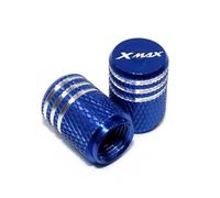 Ventilkappenteile Motorrad Reifenventilkappe Staubdicht Universell Passend Für Yamaha Xmax 125, 250, 300 400(Blu)