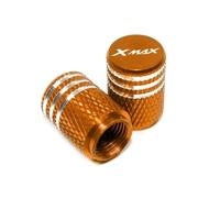 Ventilkappenteile Motorrad Reifenventilkappe Staubdicht Universell Passend Für Yamaha Xmax 125, 250, 300 400(Orange)