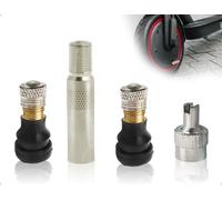 Ventilverlängerung für Reifenventile - Adapter mit Ventileinsatz-Ausdreher, inkl