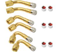 Ventilverlängerung Kupfer, 6 Stück, Winkelventil, Auto, Motorrad, Fahrrad