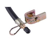 Ventilverlängerung mit Klemmbügel Set Reifenventil 210mm Länge flexibel Halter