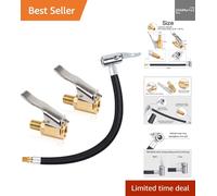 Ventilverlängerung Set, 20cm Reifenfüller Schlauch mit 2 Stück 8mm Autoventil...