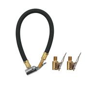 Ventilverlängerung Set 35cm Reifenfüllschlauch mit 8mm Autoventil Hebelstecker