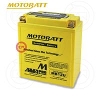 Verbesserte Batterie MotoBatt MB12U Peugeot Satelis Kompressor / Ws 125 2006-12